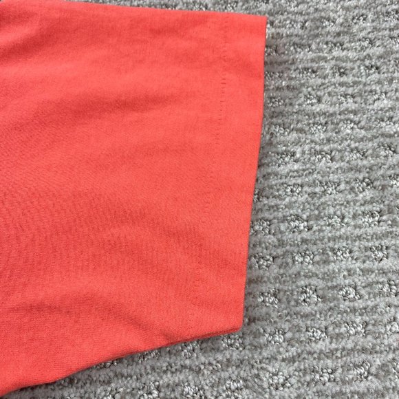 Vintage 90s Shirt Women Large L Orange Fruit of the Loom Best Single Stitch USA - Picture 7 of 11